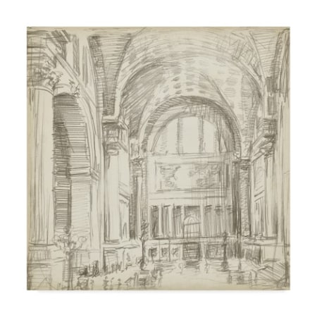 Ethan Harper 'Interior Architectural Study Iv' Canvas Art,35x35